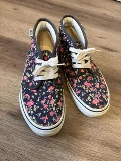 【VANS 花柄 ハイカットスニーカー】