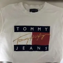 TOMMYJEANS トミーフィルガー クロップドTシャツ M