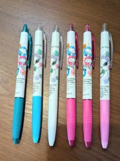 日本生命スヌーピー ボールペン6本セットNISSAY　ニッセイ