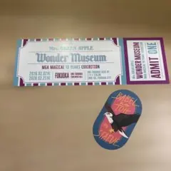 Mrs. GREEN APPLE Wonder Museum 入場券　ステッカー