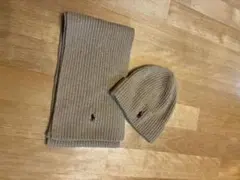 ポロ・ラルフ・ローレン マフラーとニット帽セット　キッズ用