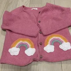 next ピンク カーディガン　90