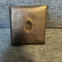 新品同様　クリスチャンディオール 二つ折り財布 ブラック レザー ヴィンテージ