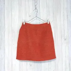 【STRAWBERRY-FIELDS】台形ミニスカート ウールモヘヤ キレイめ