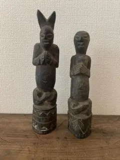 西アフリカ民族彫刻 黒檀 女性像 プリミティブ彫刻 ミッドセンチュリー 西アフリカ民族彫刻 黒檀 女性像 プリミティブ彫刻 ミッドセンチュリー