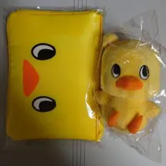日清ひよこちゃんレジバッグ、ぬいぐるみセット