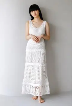 完売　CASA FLINE HANDMADE KNIT DRESS ニットドレス