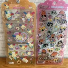 Drop jellyシール　　うさはな＆パワーパフガールズ