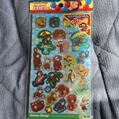 Curious George ホログラムシール 6枚入り