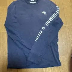 アバクロンビー&フィッチ　ネイビー 長袖シャツ