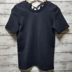 Ballsey　バックリボン付カットソー　後開き　ブラック　Sサイズ