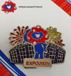 ミャクミャク　ピンバッジ　大屋根リング　花火　キラキラ　万博　EXPO2025