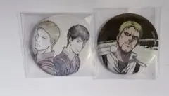 進撃の巨人 きゃにめ10周年記念ジャケット缶バッジ【ライナー＆ベルトルト】 進撃の巨人 きゃにめ 10周年記念 ジャケット缶バッジ ベルトルト