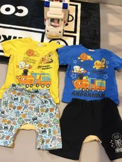 アンパンマン 半袖Tシャツ ハーフパンツ セット 2組 90cmのサムネイル