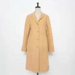 美品 DNKY ダナキャラン ロングチェスターコート ベージュ4*LD395のサムネイル