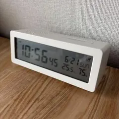 SEIKO スタンダードデジタルクロックSQ677W ホワイト　時計　卓上 SEIKO スタンダードデジタルクロックSQ677W ホワイト 時計 卓上 - メルカリ