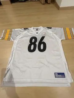Reebok NFL スティーラーズ 刺繍 ゲームシャツ 希少 グレー シルバー Reebok NFL スティーラーズ 刺繍 ゲームシャツ 希少 グレー シルバー