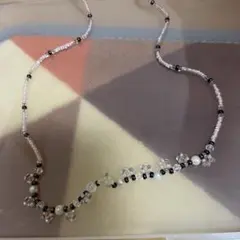 パールとクリスタルのネックレス