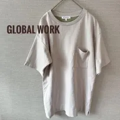 GLOBAL WORK グローバルワーク Tシャツ ライトグレー S