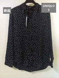 ユニクロ レーヨン プリントブラウス