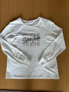 SISTER JENNI シスタージェニィ ロンT 白 150 ロゴ