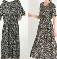 グローバルワーク　サラサラリラックス　ロングワンピース 花柄 新品