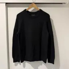 人気◎BANANA REPUBLIC 綿混 クルーネックセーター M ブラック