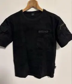 AVIREX ブラック Tシャツ Sサイズ