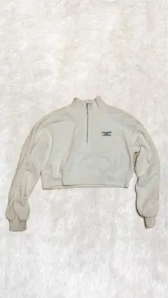 ハーフジップトレーナー　ホワイト Fサイズ　WEGO