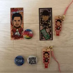 EXILE MAKIDAI 橘ケンチUSAクリアチャーム　缶バッチ　千社札