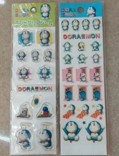 【昭和末期レア】ドラえもん エンビクリアシール 2シートセット