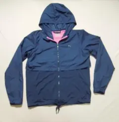 PUMA レディース　ウィンドブレーカー M ネイビー/ピンク