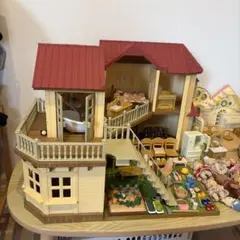 シルバニアファミリー ハウスセット まとめ売り　幼稚園　スクールバス付き
