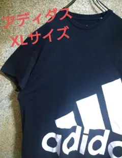 【人気アイテム】アディダス　Tシャツ　パフォーマンスロゴ　デカロゴ　XLサイズ