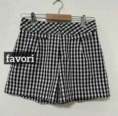 253 美品✨️favori ギンガムチェックショートパンツのサムネイル