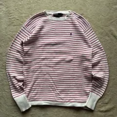 希少 90s Polo Ralph Lauren ボーダー コットンニット