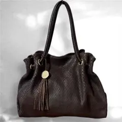 FULRA フルラ トートバッグ レザー 型押し ショルダートート