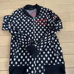 CHUBBY GANG ドット柄 ジップアップ薄手トレーナー120