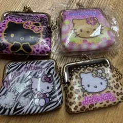 Hello Kitty 헬로 키티 PVC가마구치 파우치 4종 세트