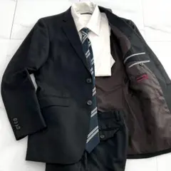 【極美品✨】Mr.JUNKO スーツ セットアップ シャドーストライプ 黒YA4