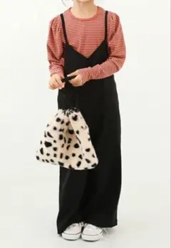 devirock ブラックオーバーオール　160 レディース　サロペット