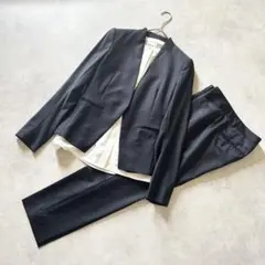◾︎美品◾︎ セオリーリュクス ノーカラーパンツスーツ セットアップ