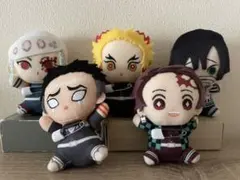 鬼滅の刃 くっつきぬいぐるみバッジ 5人セット