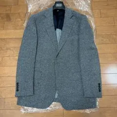 グレー テーラードジャケット 4つボタン