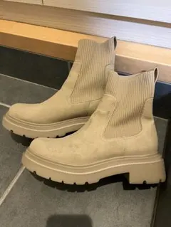 値下げ交渉OK！ベージュ ショートブーツ L