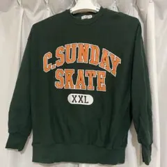 WEGO C.SUNDAY SKATE スウェット グリーン XXL