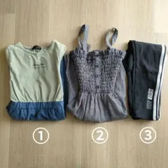 JENNI　ワンピース2枚　レギンス1枚　130 140