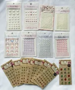 ハートやジュエル等のシールまとめ売り