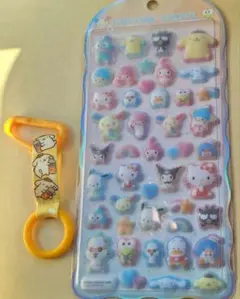 コットンパフィーシール　サンリオキャラクターズ　おまけつき