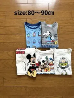 キャラクターTシャツ 5枚セット トーマス ディズニー バズ　ミッキーのサムネイル